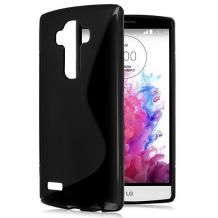 Силиконов калъф / гръб / TPU S-Line за LG G4 - черен