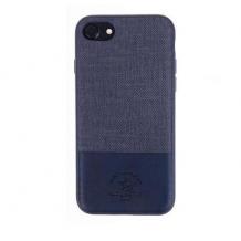 Луксозен твърд гръб със силиконова кант за Samsung Galaxy S8 G950 - Santa Barbara Polo Club / син