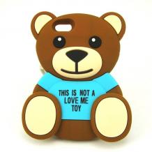 Силиконов калъф / гръб / TPU 3D за Samsung Galaxy S7 Edge G935 - Teddy Bear / This Is Not A Love Me Toy / син