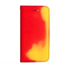 Луксозен термо кожен калъф Flip тефтер със стойка Thermo Book за Apple iPhone 7 Plus / iPhone 8 Plus - червен