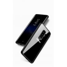 Луксозен гръб TOTU Design CRYSTAL COLOUR Series за Samsung Galaxy S9 G960 - прозрачен / черен кант