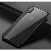 Луксозен гръб TOTU Design CRYSTAL Series за Apple iPhone X - черен