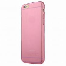 Ултра тънък силиконов калъф / гръб / TPU Ultra Thin за Apple iPhone 6 / iPhone 6S - розов