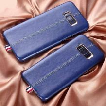 Оригинален кожен гръб XO за Samsung Galaxy S8 Plus G955 - син