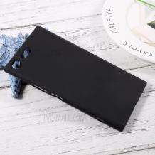 Силиконов калъф / гръб / TPU за Sony Xperia XZ Premium - черен