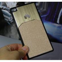 Луксозен твърд гръб Hybrid Case за Huawei Ascend P8 Lite / Huawei P8 Lite - златист