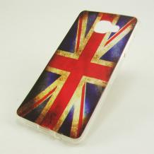 Силиконов калъф / гръб / TPU за Samsung Galaxy A3 2016 A310 - Retro British Flag