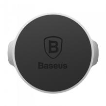 Универсална магнитна стойка BASEUS Холдер Small Ear / Flat mini за Samsung , LG, HTC, Sony, Nokia, Huawei, ZTE, Apple, BlackBerry, Lenovo и други - черно със сребристо