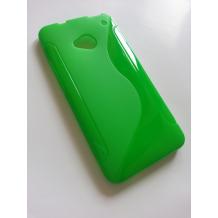 Силиконов калъф / гръб / TPU S-Line за HTC One M7 - зелен