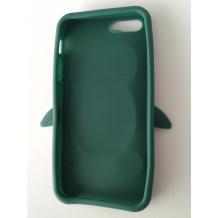 Силиконов гръб / калъф / TPU 3D за Apple iPhone 5/5G - зелен /Pinguin
