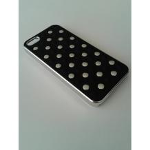 Заден предпазен твърд гръб за Apple iPhone 5 / 5S - огледални точки / черен