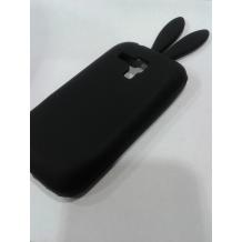 Силиконов гръб / калъф / TPU "RABITO" за Samsung Galaxy S Duos S7562 / S7560 / S7580 / S7582 - черни заешки ушички
