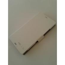 Кожен калъф Flip тефтер със стойка Holila за Sony Xperia Z L36h - бял