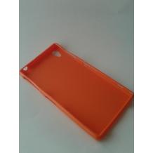 Силиконов гръб / калъф / ТПУ за Sony Xperia Z1 L39h - оранжев / гланц