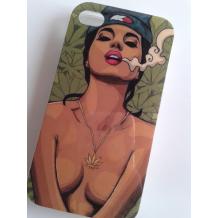 Силиконов калъф / гръб / TPU за Apple iPhone 4 / iPhone 4S - Sexy Smoking / Girl