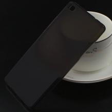 Силиконов калъф / гръб / TPU за Huawei Ascend P8 - черен / матиран