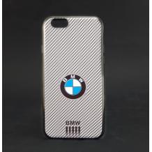 Ултра тънък силиконов калъф / гръб / TPU Ultra Thin за Apple iPhone 5 / iPhone 5S / iPhone SE - сив карбон / BMW