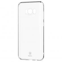 Оригинален силиконов калъф / гръб / TPU Baseus Simple Series за Samsung Galaxy S8 G950 - прозрачен