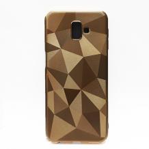 Силиконов калъф / гръб / PRISM GEOMETRIC TPU за Xiaomi Pocophone F1 - златист / призма