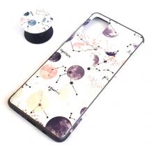 Луксозен силиконов калъф / гръб / TPU RUBY с Popsocket за Samsung Galaxy A71 - Capricorn