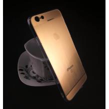 Луксозен силиконов калъф / гръб / TPU за Apple iPhone 6 / iPhone 6 - златист / хром