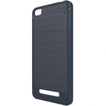 Силиконов калъф / гръб / TPU за Xiaomi RedMi 4A - тъмно син / carbon