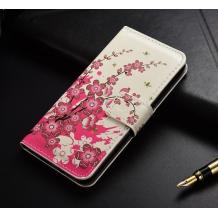 Кожен калъф Flip тефтер Flexi със стойка за Samsung Galaxy J7 2017 J720 - Peach Blossom