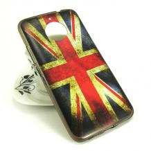 Силиконов калъф / гръб / TPU за Lenovo Moto E4 Plus - Retro British Flag