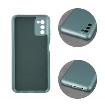 Силиконов калъф / гръб / TPU кейс Metallic Cover за Samsung Galaxy A52 4G / A52 5G / A52s 5G - зелен