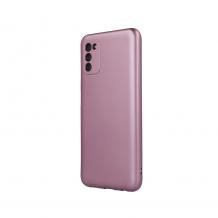 Силиконов калъф / гръб / TPU кейс Metallic Cover за Samsung Galaxy A02s - розов