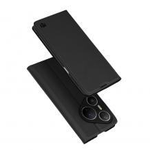 Кожен калъф Flip тефтер със стойка за Huawei Pura 80 Ultra MagSkin Book - черен