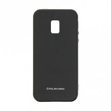 Силиконов калъф / гръб / TPU Soft за Samsung Galaxy J7 2017 J730 - черен / мат