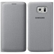 Оригинален калъф Flip Cover Wallet / EF-WG920BSE за Samsung Galaxy S6 G920 - сив