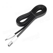 USB кабел REMAX Full Speed Data Line 2 Charging Cable за Apple iPhone 5 / iPhone 5S / iPhone 6 / iPhone 6S / iPhone 6S Plus / iPhone 6 plus / iPod Touch 5 / iPhone 5C / iPod Nano 7 - черен / плосък