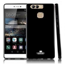 Луксозен силиконов калъф / кейс / TPU Mercury GOOSPERY Jelly Case за Huawei P9 - черен