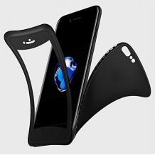 Луксозен силиконов калъф / гръб / TPU 360 + Nano Glass Protector за Xiaomi Redmi 5 Plus - черен лице и гръб