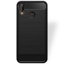 Силиконов калъф / гръб / TPU за Huawei P20 Lite - черен / carbon