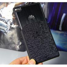 Луксозен твърд гръб Hybrid Case за Huawei Ascend P8  - черен