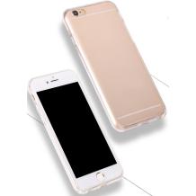 Силиконов гръб TPU Hybrid с твърда рамка за Apple iPhone 6 / iPhone 6S - прозрачен / 2 части