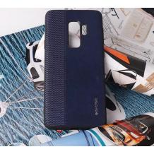 Луксозен кожен гръб G-Case Earl Series за Samsung Galaxy S9 Plus G965 - син