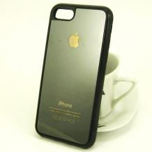 Луксозен стъклен твърд гръб за Apple iPhone 7 / iPhone 8 - сребрист