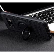 Силиконов калъф / гръб / TPU iFace Hamee Magnetic Finger Ring Car Holder за Samsung Galaxy S8 Plus G955 - черен