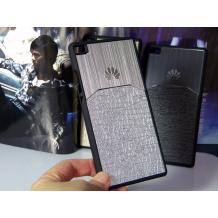 Луксозен твърд гръб Hybrid Case за Huawei Ascend P8  - сребрист