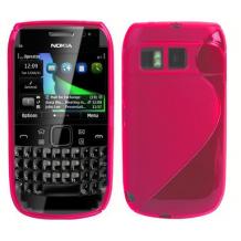 Силиконов калъф TPU S-Line за Nokia Asha 302 - червен
