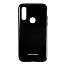 Силиконов калъф / гръб / Molan Cano Glossy Jelly Case за Huawei P Smart Z - черен / гланц / брокат
