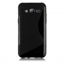Силиконов калъф / гръб / TPU S-Line за Samsung J500 Galaxy J5 - черен