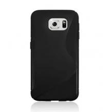 Силиконов калъф / гръб / TPU S Line за Samsung Galaxy S6 Edge+ G928 / S6 Edge Plus - черен