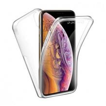 Tвърд гръб 360° със силиконова част за Apple iPhone 12 Mini 5.4'' - прозрачен