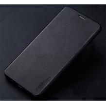 Луксозен кожен калъф Flip тефтер със стойка X-level за Sony Xperia XA2 Ultra - черен