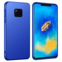 Силиконов калъф / гръб / TPU за Huawei Mate 20 Pro - син / мат